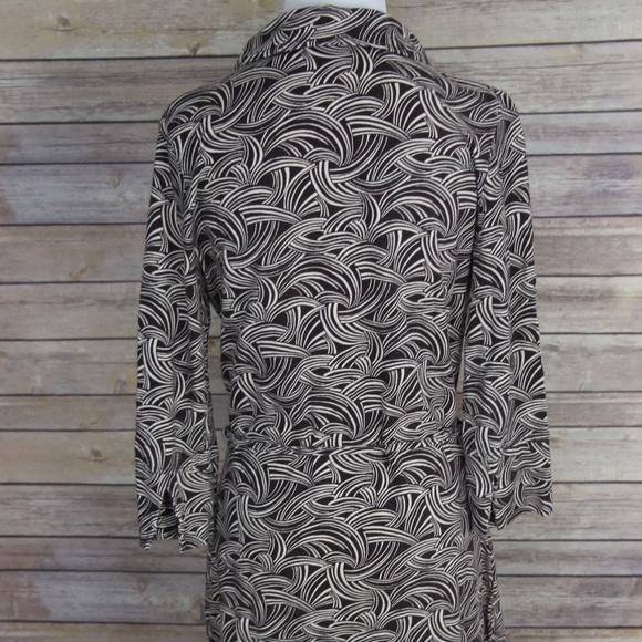 LIZ LANGE MATERNITY Brown and Beige Abstract Dress - Picture 5 of 8